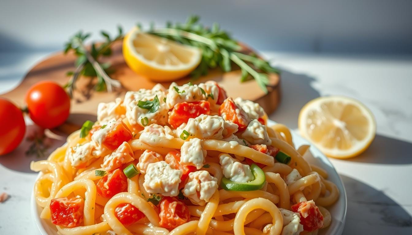 crab pasta salad recipe