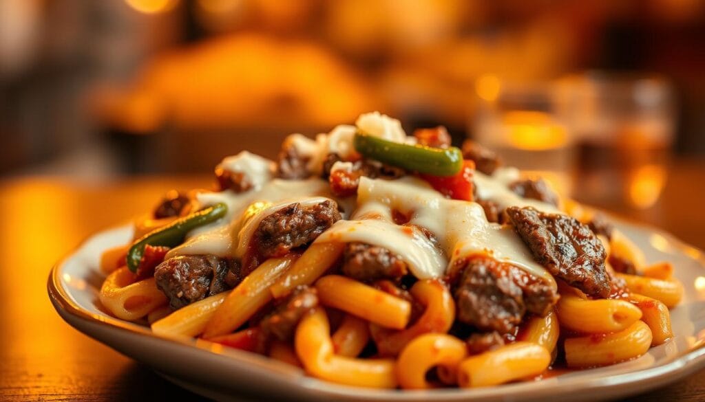 philly cheesesteak pasta philly cheesesteak pasta