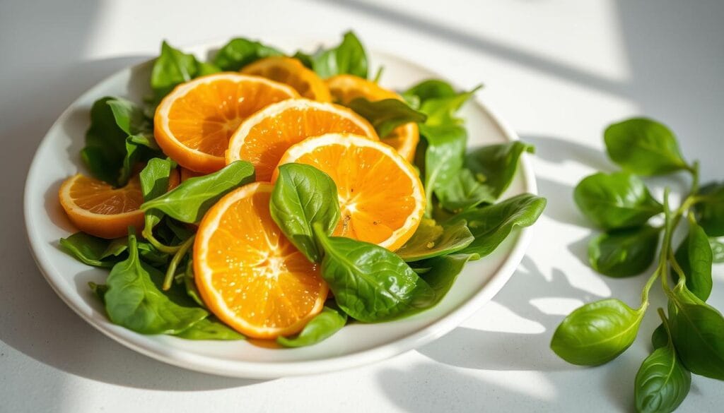spinach salad with mandarin oranges spinach salad with mandarin oranges